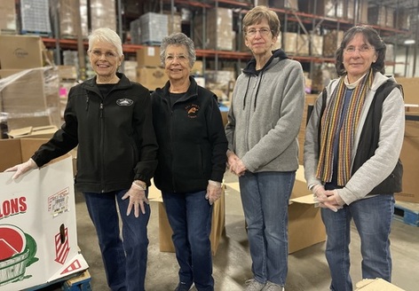 Barbara, Gay, Bonnie and Michele make every month National Volunteer Month, regularly giving time to Albuquerque's Roadrunner Food Bank. (Roadrunner Food Bank)