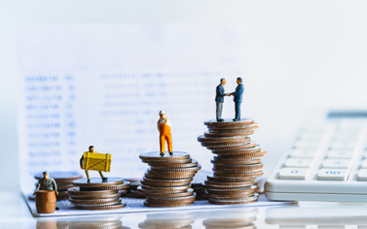 Newly-compiled data from a policy group showed while sales-tax revenue in Wisconsin has grown, income-tax revenue has decreased. Researchers warned if more tax cuts are pursued for the wealthy, state programs could suffer. (Adobe Stock)