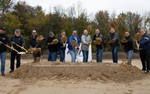 Last fall, officials from Agra Energy and the University of Wisconsin-Oshkosh held a groundbreaking for Wisconsin's first commercial facility to turn dairy farm waste into renewable biofuel. (Photo courtesy UW Oshkosh)