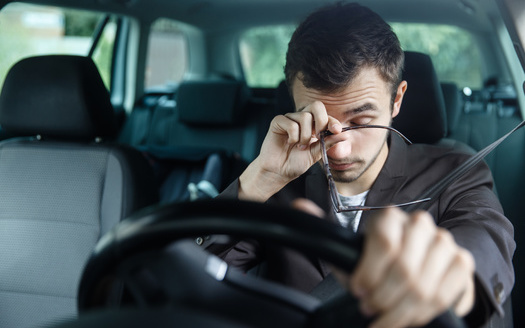 The CDC reports along with lack of sleep, shift work, untreated sleep disorders and alcohol can contribute to drowsy driving. In a survey by the agency, 1 in 25 drivers over the age of 18 reported having fallen asleep while driving in the previous 30 days.  <br />(Photo: Maksym/AdobeStock)