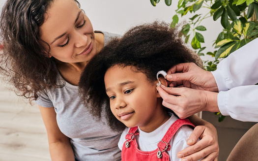 Lawmakers have requested an analysis of the impact of an insurance mandate for kids' hearing aids from the California Health Benefits Review Program. The report is due June 7. (Peakstock/Adobestock)<br />
