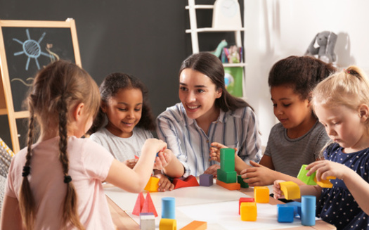 The new Kids Count Data Book says 54% of 3- and 4-year-olds in the U.S. are not enrolled in preschool, which prepares young learners for elementary school. (New Africa/Adobe Stock)