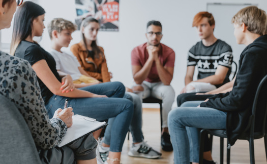 Young people are learning how to get their peers to open up about mental health and substance use challenges, and how to connect them with trusted adults and mental health professionals. (Adobe Stock)