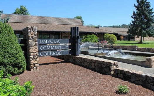 Umpqua Community College is a small institution in southwest Oregon with about 3,000 full time students. (Gordon Friedman/Wikimedia Commons)