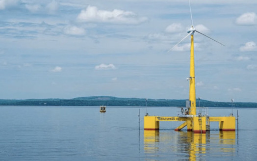 The state is looking at placing floating wind turbines off the coasts of Morro Bay and Humboldt to add renewable power to the grid. (University of Maine)