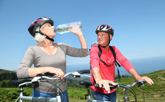 Only about 20% of the water a person needs to survive comes from the foods they eat; they get the rest from the fluids they drink. (Goodluz/Adobe Stock)