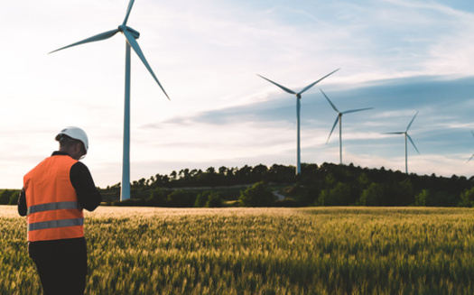 Technicians are crucial to keeping renewable wind energy solutions sustainable as they install, inspect and maintain the colossal turbines, which can cost anywhere from $2 million to $4 million each. (Adobe Stock)