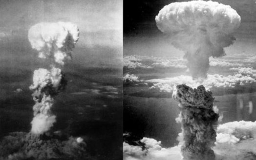 Atomic bombs were dropped on Hiroshima and Nagasaki, Japan, three days apart at the end of World War II. (George Caron, Charles Levy/Wikimedia Commons)