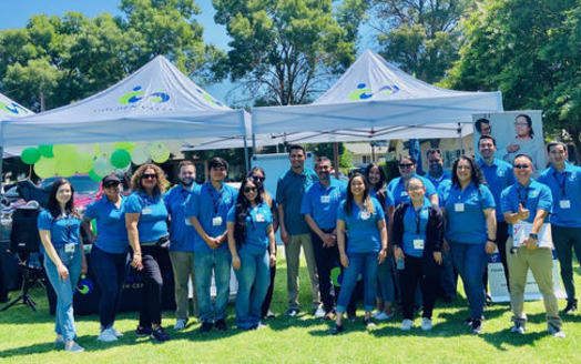 Health centers put on 800 community events across the nation this week, including this one at the Patterson Migrant camp in rural Stanislaus County. (Yamilet Valladolid/Golden Valley Health Centers)