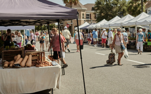 Spending in local food systems, such as weekly farmer's markets, leads to thriving communities, according to the National Sustainable Agriculture Coalition. (Adobe Stock)