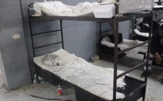 A recent report found incarcerated individuals were sleeping on steel bunkers without a mattress at the South Mississippi Correctional Institution in Leakesville. (Photo courtesy Disability Rights Mississippi)