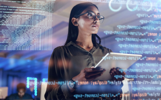 The median pay for an information security analyst is $112,000 a year and usually requires a bachelor's degree. (Malambo C/peopleimages.com/Adobe Stock)