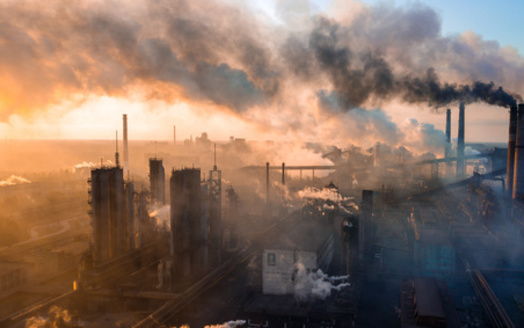 According to the EPA's Toxic Release Inventory, Indiana ranks third out of 56 U.S. states and territories that release the highest total chemicals and pollutants per square mile into the air. (Adobe Stock)<br />