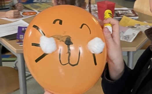 Second-graders in South Portland are designing their own Macy's Thanksgiving Day Parade balloons to take part in a popular lesson based on the children's book, 