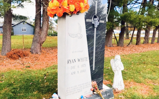 Ryan White died in April 1990. He is buried in Cicero, Ind. (Joe Ulery)