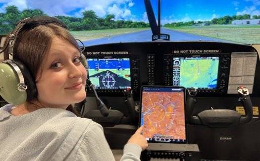 Students in the Wallenpaupack Aeronautical Science and Aviation Program learn job-ready skills, from aircraft maintenance to piloting commercial airliners. (Pennsylvania State Education Association)