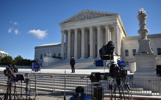 The U.S. Supreme Court is expected to rule quickly on whether Colorado can keep former President Donald Trump's name off its November ballot. (JudithAnne/Adobe Stock)