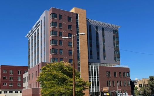 Denver's Stout Street Recuperative Care Center is a facility for people experiencing homelessness to stay for several weeks while healing from a sickness or injury. (Galatas)