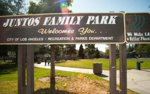 Juntos Park in Los Angeles' Glassell Park neighborhood is being renovated with funds from a pilot project run by the nonprofit GreenLatinos. (LA County Parks and Rec.)<br />