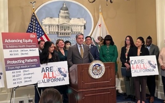 Care4All California, a coalition of more than 70 healthcare advocacy groups, is pressing for a package of bills this legislative session to rein in healthcare costs and improve equity. (Kit Bear/HealthAccess CA)<br />