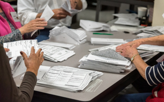 128 of the 351 cities and towns in the state have had a change in their local clerk or chief election official since the 2020 presidential election, according to the Massachusetts Secretary of State. (Adobe Stock) <br />