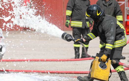 Firefighting foam is one recognized source of PFAS. (ChiccoDodiFC/Adobe Stock)