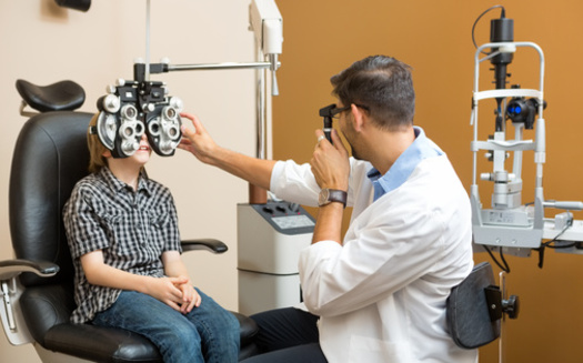 Well-child visits include vision screenings, but if a primary care provider detects a vision problem CHIP also covers comprehensive eye exams and necessary treatment. (Tyler Olson/Adobe Stock)