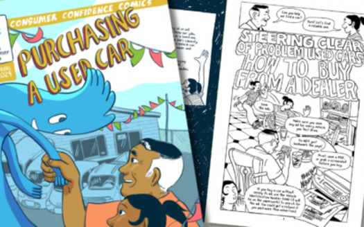 A new comic book in Spanish and English educates consumers on best practices when buying a used car. (Oregon Consumer Justice)