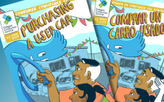 The Consumer Confidence Comic helps consumers get the best bang for their buck when purchasing a used car. (Oregon Consumer Justice)