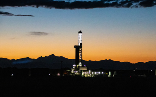 A fracking operation is shown on Colorado's front range east of Denver. The state had more than 12,000 hydraulic fracturing well operations in 2023. (Adobe Stock)