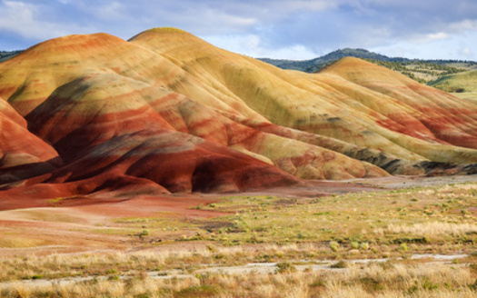The John Day Fossil Beds National Monument encompasses about 14,000 acres in east-central Oregon. (Zack Frank/Adobe Stock)