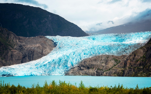 Juneau's Mendenhall Glacier has narrowed and thinned by about 2,000 feet during the past four decades. (Adobe Stock) 