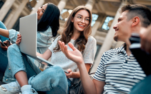 More than 40 U.S. colleges and universities now obtain 100% or more of their electricity from renewable energy sources while at least 76 schools get at least 50% of their energy from renewables, according to the Public Interest Network. (Adobe Stock)<br />