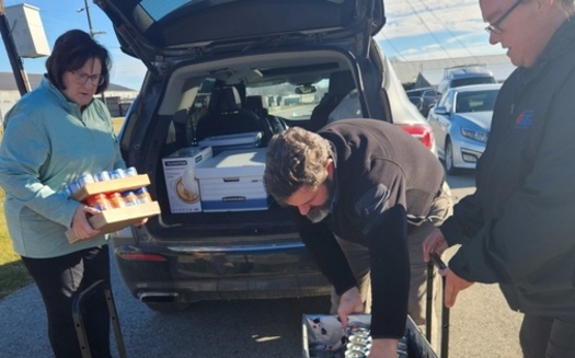 Community Action Kentucky workers helping deliver food. (Community Action Kentucky/Facebook)
