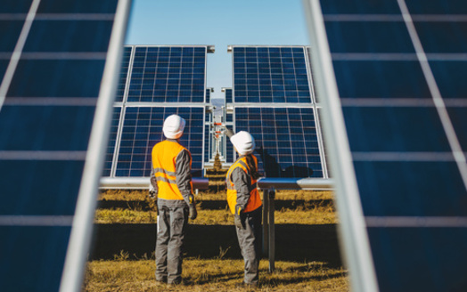 According to a June 2024 survey from The Pew Research Center, 33% of Americans think installing a solar panel farm in their community would help their local economy, while just 7% think it would hurt it. (Adobe Stock)<br />