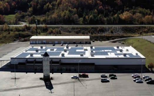 Solar panels on the roof of Lifeline Church of God in Princeton, W.Va. (Resource Rural)