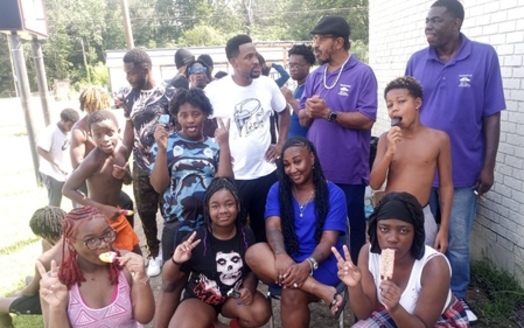Operation Good works to improve life in Mississippi and recently held a community block party, inviting single moms and their kids to help to curb violence in Jackson. (Photo courtesy of Operation Good)