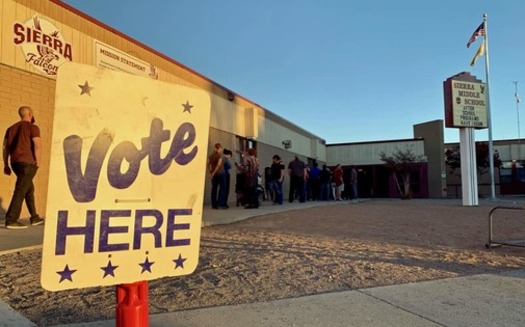 Democrats outnumber Republicans in New Mexico, with about 43% of the electorate compared to the GOP's 31%. (Courtesy Heath Haussamen/NMPolitics.net)