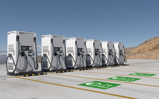 The electric vehicle stations will have both fast and slow charging ports. (Mike Mareen/Adobe Stock)