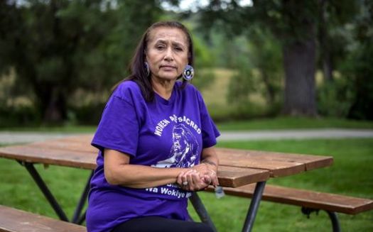 Connie Brushbreaker, a member of the Rosebud Sioux Tribe in South Dakota, said she had to wait four months for the Indian Health Service to pay for an MRI and surgery she needed. Begging for funding 
