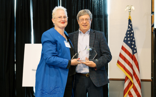 Suzanne Craig receives her award from the Foundation for a Healthy Kentucky. In 2020, more than 42% of U.S. adults reported not visiting a dentist or dental clinic in the past year, according to the CDC.(Adobe Stock)