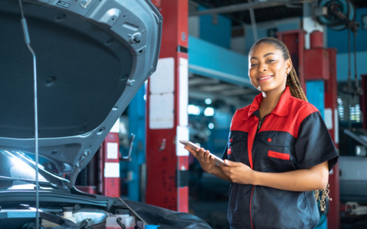 The auto industry remains male dominated. In 2019, 23.6% of workers employed by automotive manufacturers were women, according to the U.S. International Trade Commission. (Adobe Stock)
