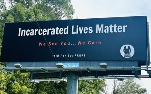 A billboard near Smithfield, N.C., where more than 600 men are housed at the Johnston Correctional Institution, sends a message to inmates. Statewide, more than 37,000 people are currently incarcerated in 55 state prisons. (Recidivism Reduction Education Programs)