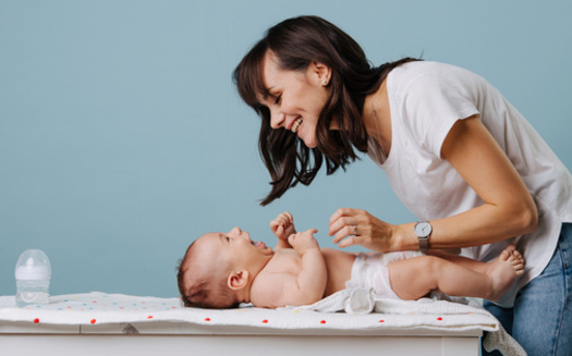 More than 35% of Massachusetts families with young children could not afford enough diapers during the pandemic, even with federal stimulus payouts, according to a 2022 Health Equity study. (Adobe Stock) <br /><br />