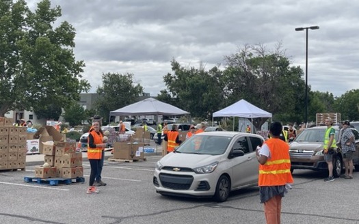 Almost 50 million people, one in six in the United States, rely on food assistance from charities, according to Feeding America. (Photo courtesy Roadrunner Food Bank)