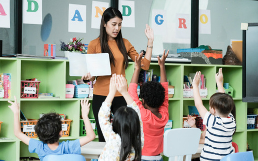 A University of California Berkeley report revealed early educators working only with infants and toddlers are paid about $8,000 less per year than those working exclusively with children age 3-5, not yet in kindergarten. (Mangpor2004/Adobe Stock)