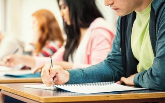 A study of 11,000 school districts over a decade found 12th graders' dropout rates were 23% higher in states requiring exit exams, such as New York, without alternative paths to graduation. (Adobe Stock)