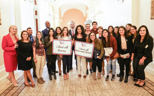The California Undocumented Coalition for Higher Education took part in an advocacy day in Sacramento in January 2020. (California Campaign for College Opportunity)