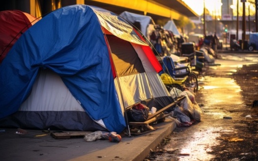 A report released this year by the state's Department of Human Services found homelessness is up by 24-percent compared to 2021. (Adobe Stock)<br />