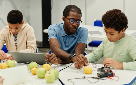 In Massachusetts, teachers of color make up nearly 10% of the state's 80,000 K-12 teachers - up from 7% in 2012, according to MassINC. (Adobe Stock)<br />